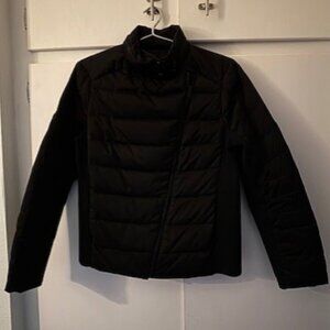 Sport Max Code Black lightweight down jacket w/ a-symetrical zipper XS/S